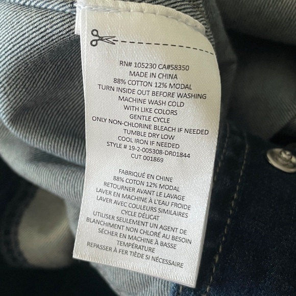 Current/Elliott Blue Denim Belted Pearl Snap Mini Dress, Small - Picture 13 of 13